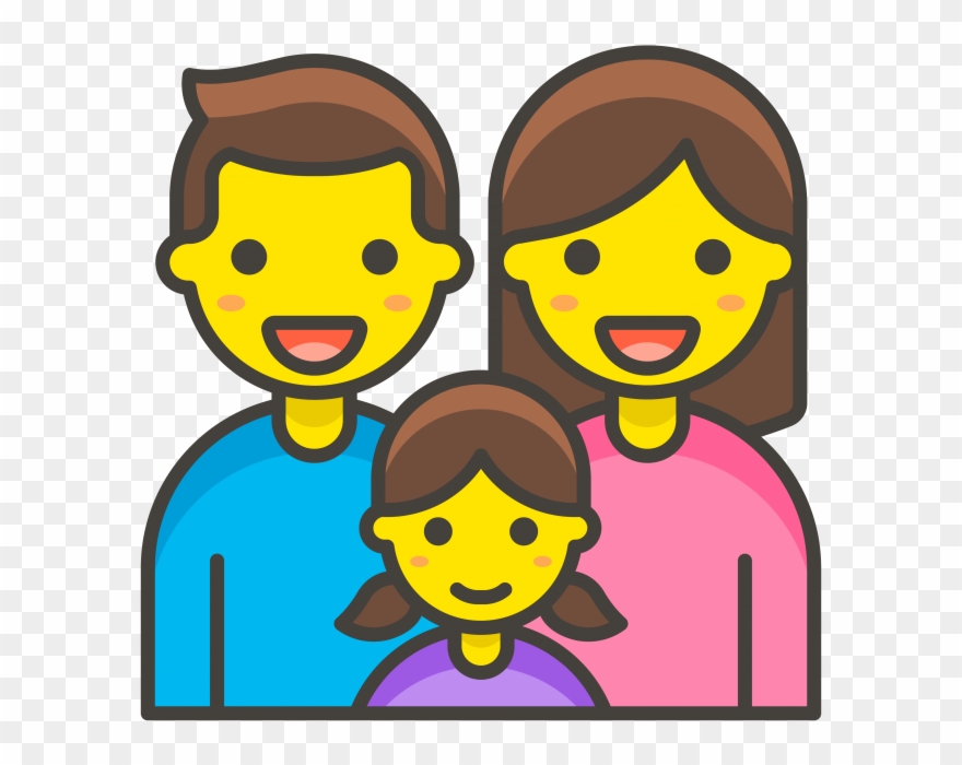 Family Man Woman Girl Emoji - Emojis De Una Familia Clipart