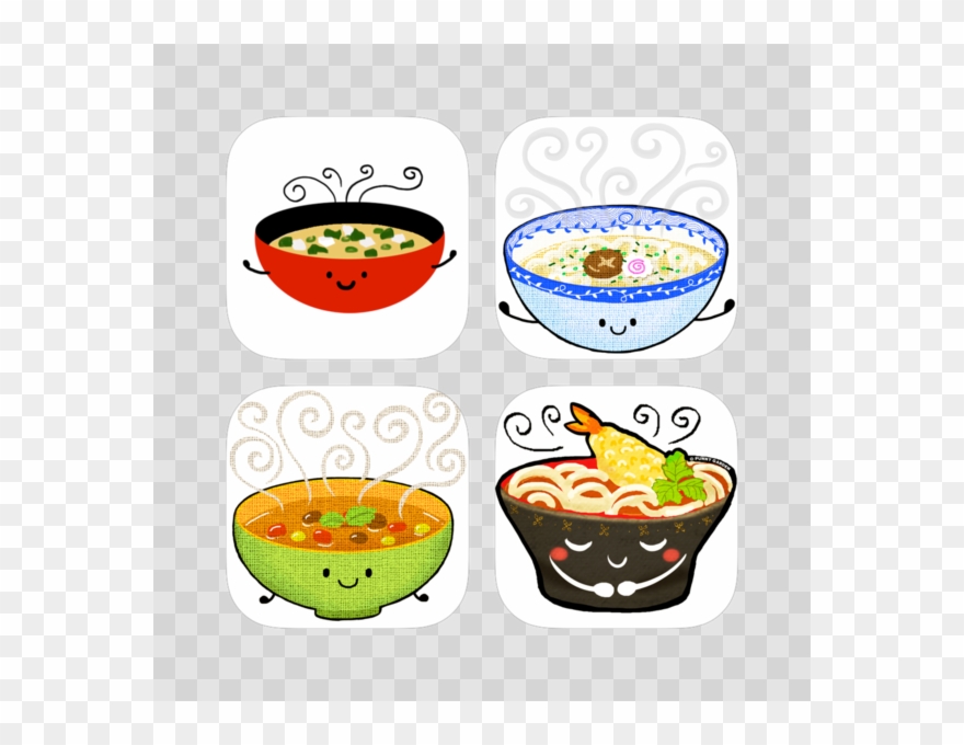 Punny Yummy Soup-er Food Pun Chat Sticker Collection - Tomato Soup Clipart