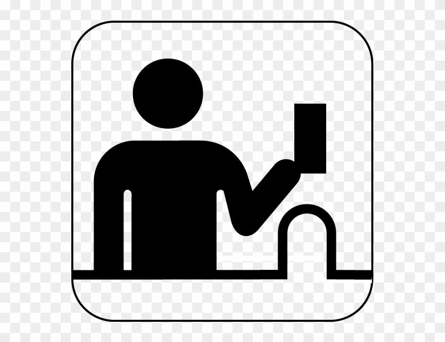 Png B/w - Ticket Entry Icon Clipart