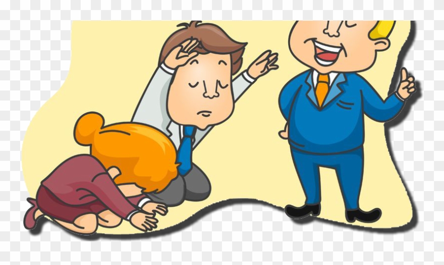 I Invite You To Do A Little Ⓒ - People Bowing Down Cartoon Clipart