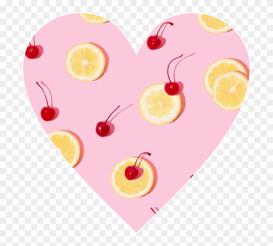 #heart #love #cute #awesome #fun #fruit #lemons #cherries - Wallpaper Clipart