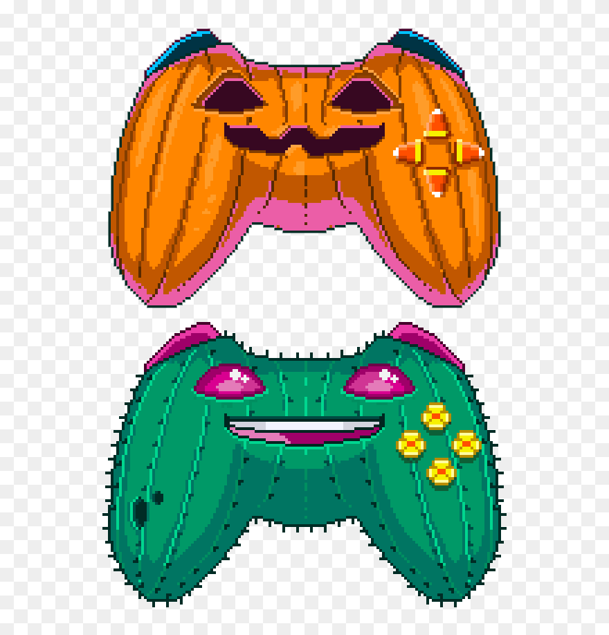 A Halloween 'pumptroller' Variant Of Our Game Dev Group's - Illustration Clipart