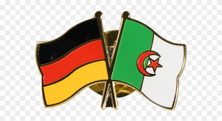 Algeria Friendship Flag Pin, Badge - Drapeau Images Logo Algerie Clipart