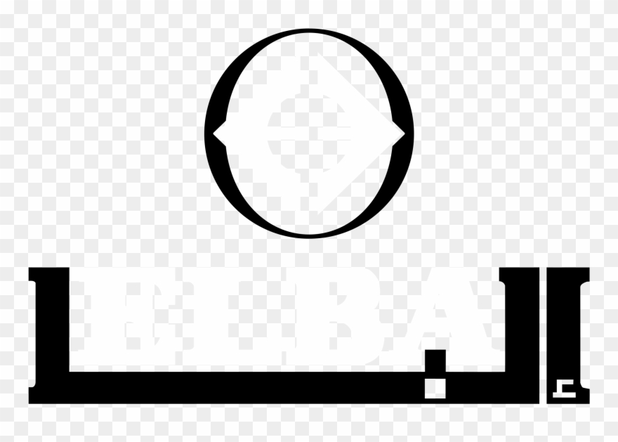 Elba House Company Logo Black And White - Circle Clipart