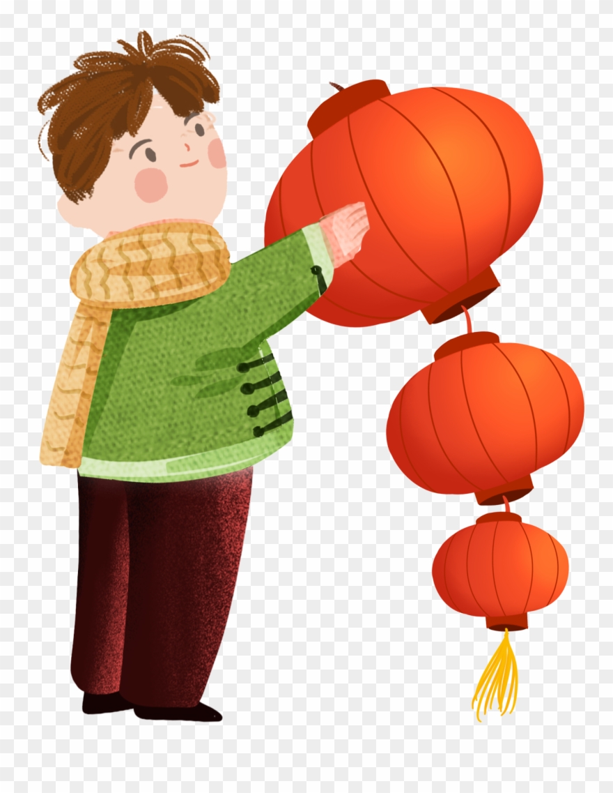 Cartoon Hand Drawn Illustration New Year Element Png - Cartoon Clipart