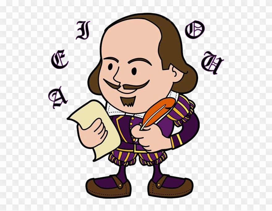 Npr Sunday Puzzle - Cartoon William Shakespeare Drawing Clipart