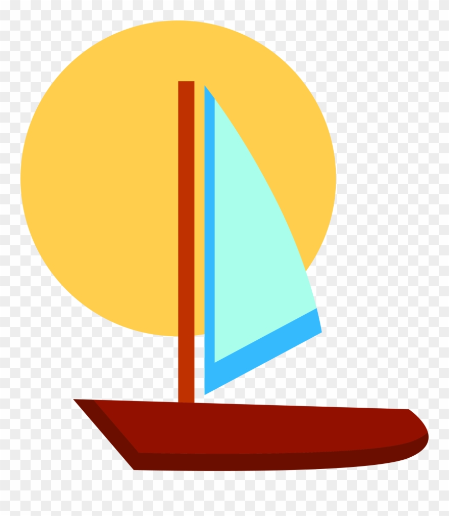 Sailing Clip Art A Coffee Colored Boat - Dhow - Png Download