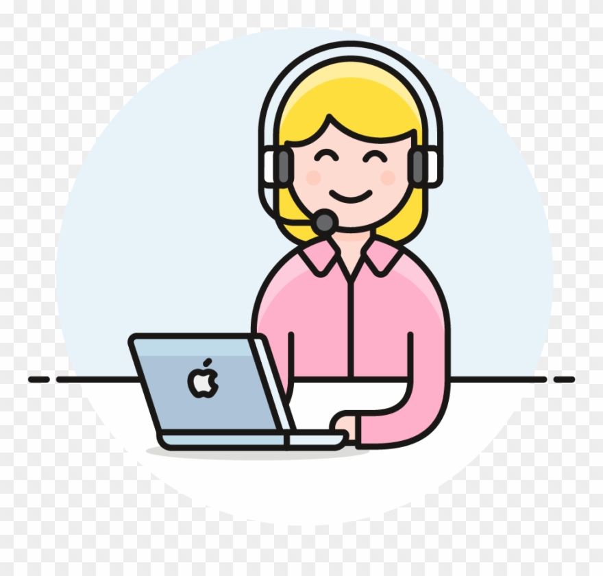 Ready To Get Started - Female Customer Service Icon Clipart