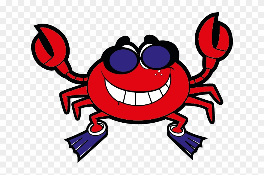Supercrab Swimming Academy - Cancer Clipart