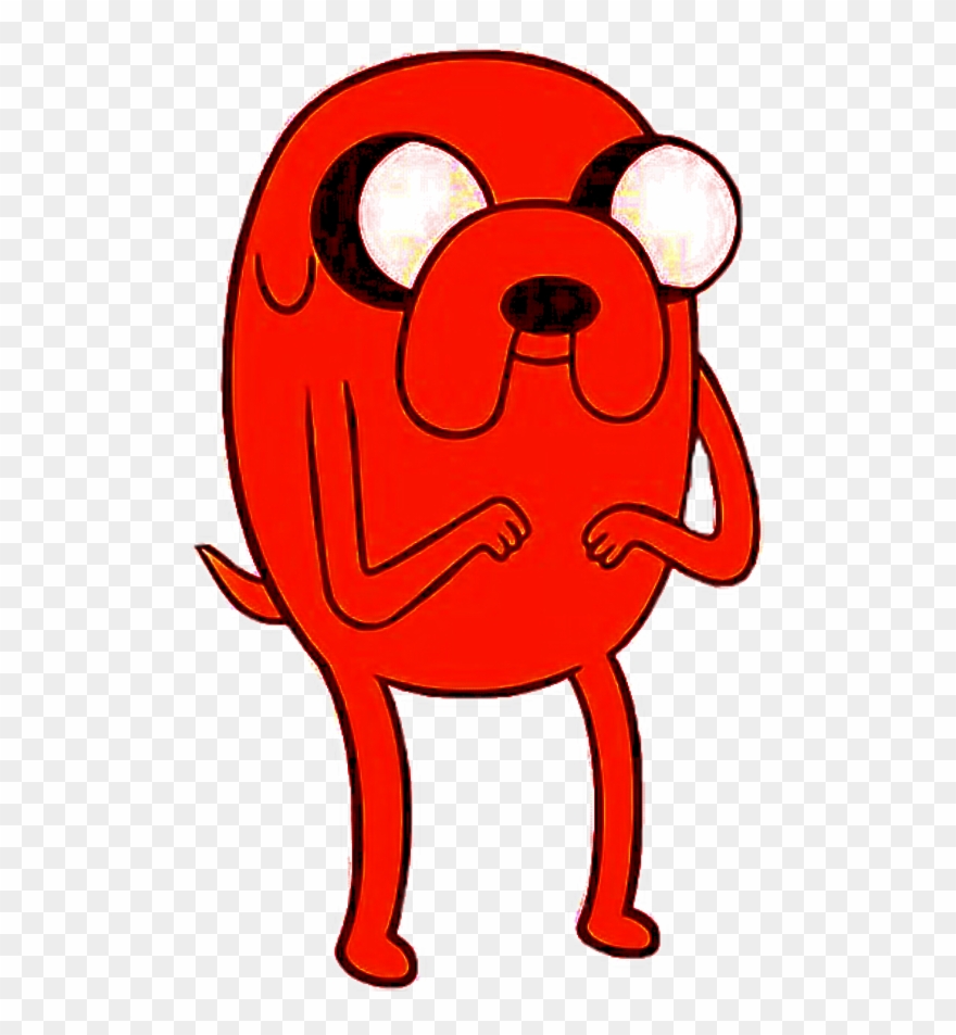 #adventuretime #jake #dog #red @brclet - Cartoon Clipart