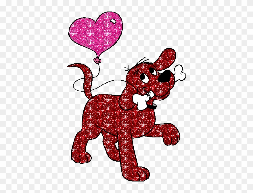 Big Red Cartoon Dog Clipart