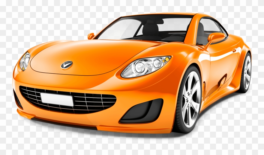 Expensive Car Clipart - Orange Sports Car Png Transparent Png