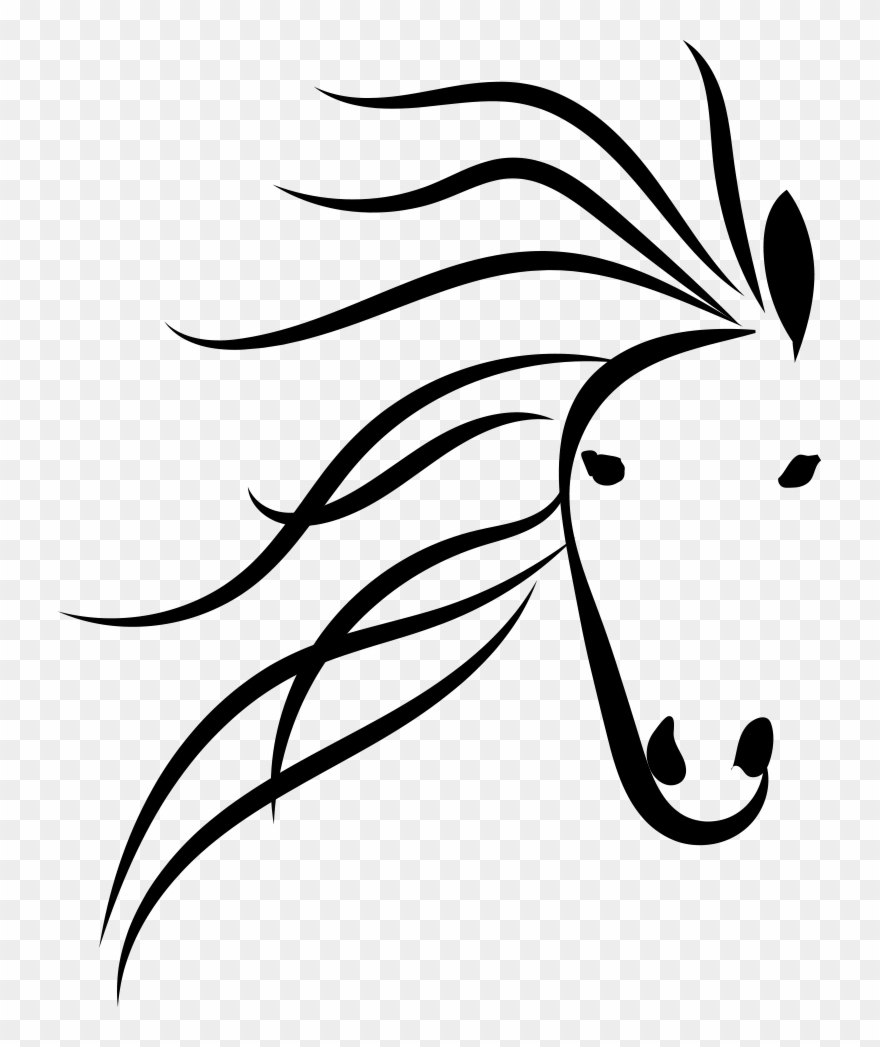 Monica Morgan Horse Monica Morgan Designs - Line Art Clipart