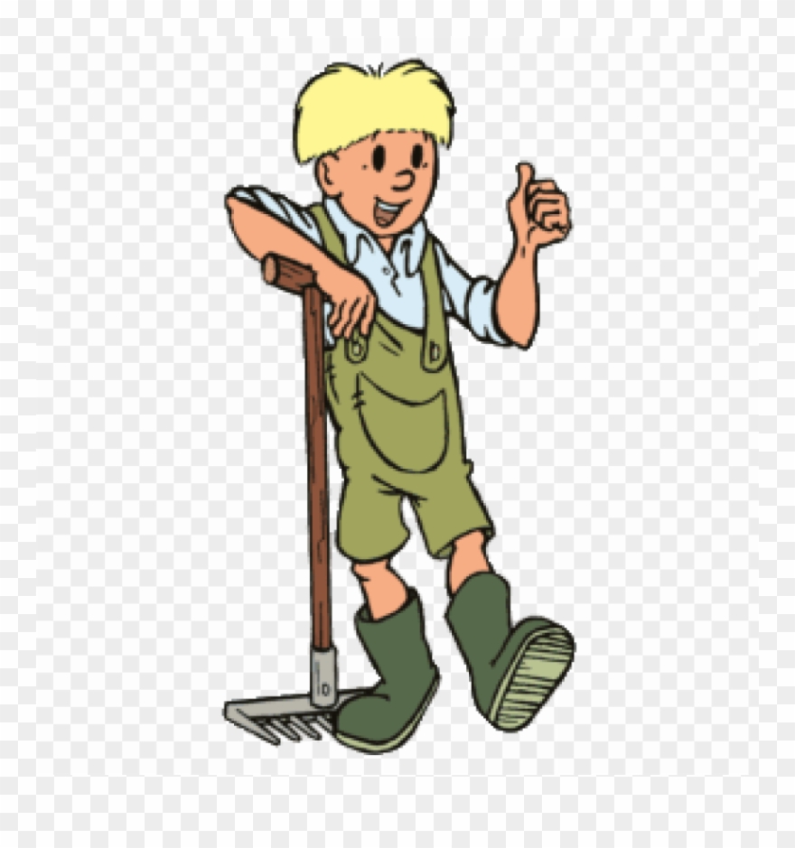 Free Png Jommeke Working In The Garden Png Image With - Cartoon Clipart