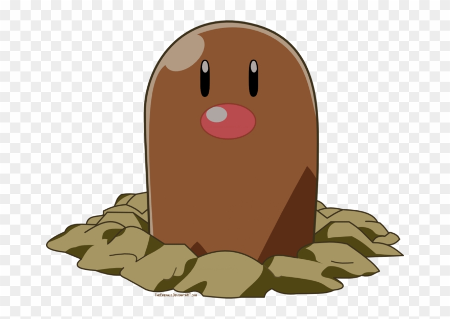 Diglet Png - Transparent Background Meme Clipart
