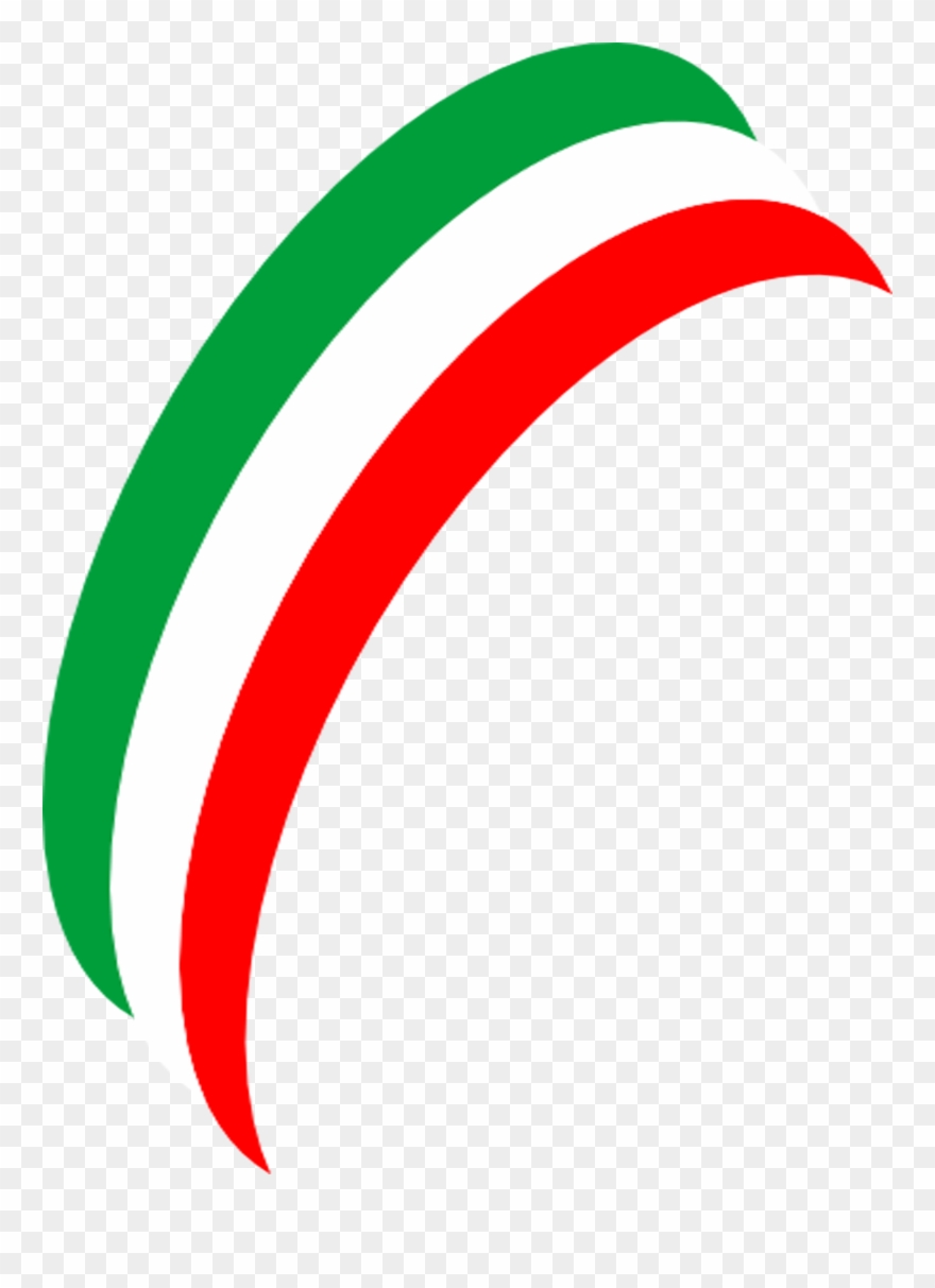 Italy Clipart Flag Italian - Italian Flag Ribbon Png Transparent Png