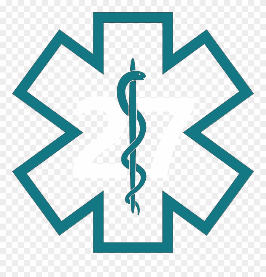 Star Of Life Outline - Paramedic Symbol Black And White Clipart