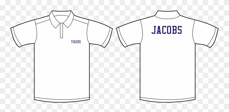 Golf Shirt Front And Back Clipart