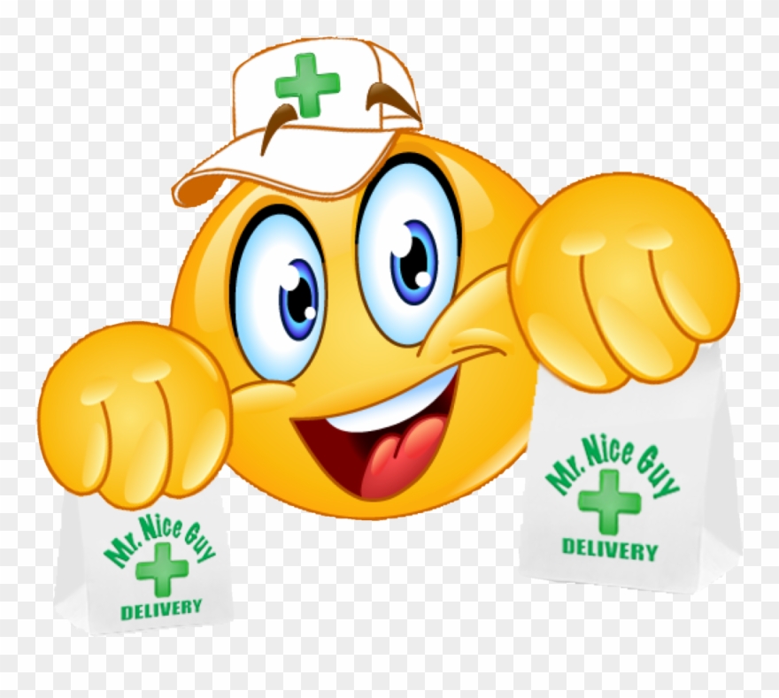 Mr Delivery Medical Marijuana - Emoji Clip Art Free - Png Download