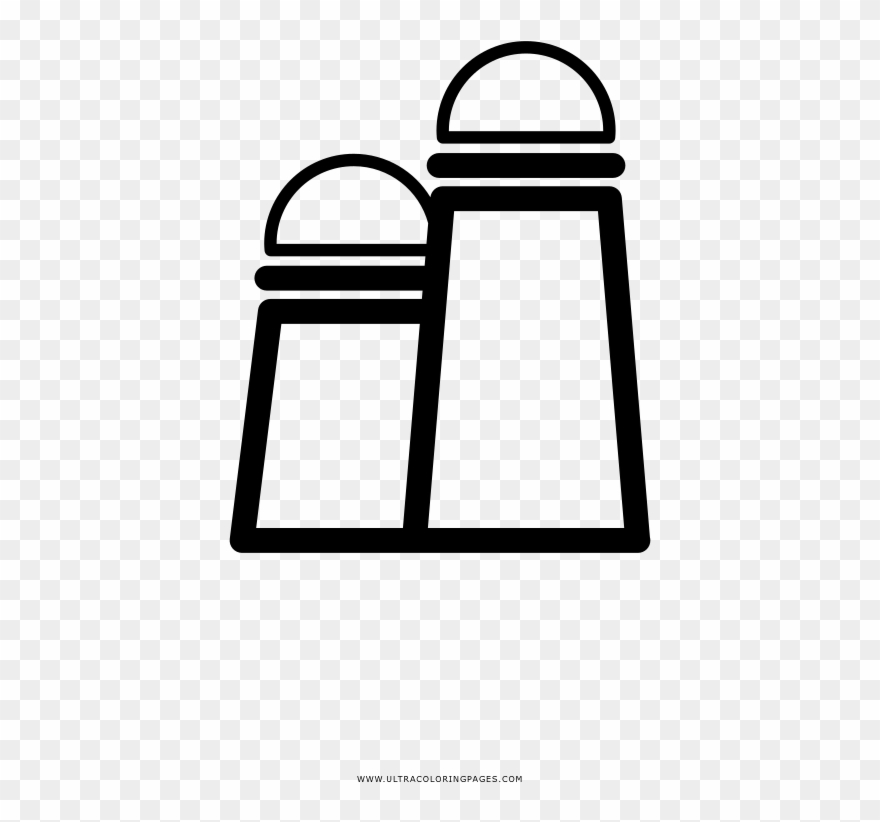 Salt And Pepper Coloring Page Clipart