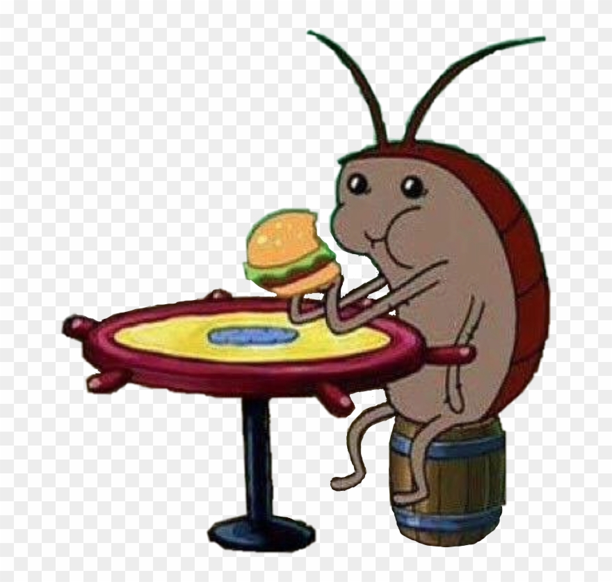 #spongebob #small #mini #krabby #patty #cockroach #freetoedit - Spongebob Roach Clipart