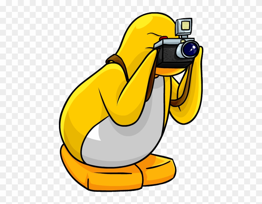 Photographer-png 239255 - Club Penguin Yellow Penguin Clipart