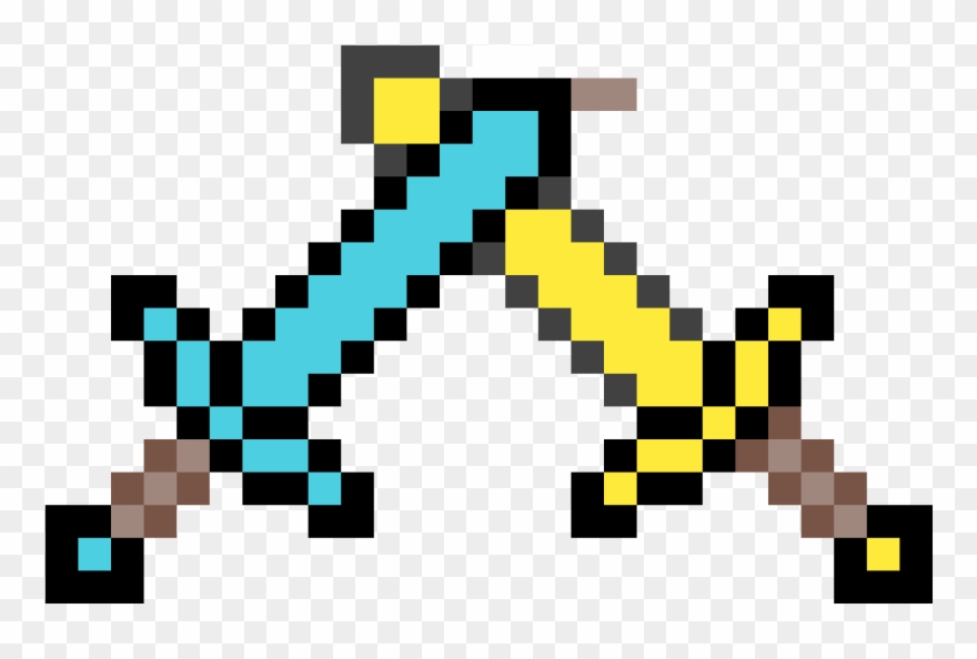 Minecraft Swords Png - Minecraft Golden Sword Png Clipart