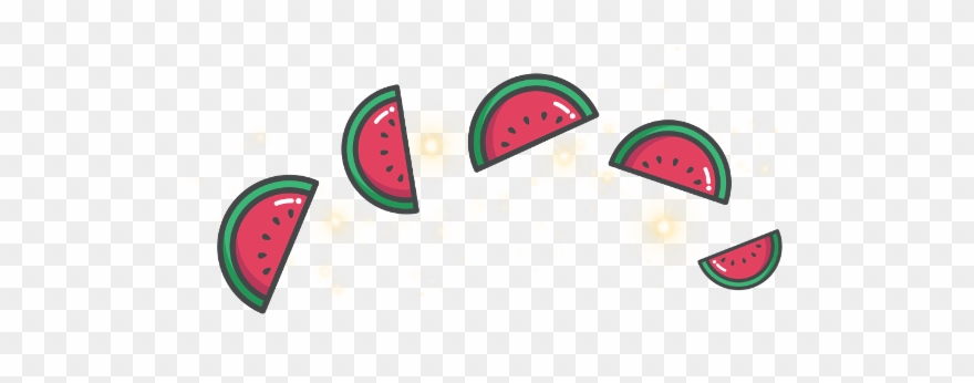 #watermelon #crown #sparkles #marklee #cute #kawaii Clipart