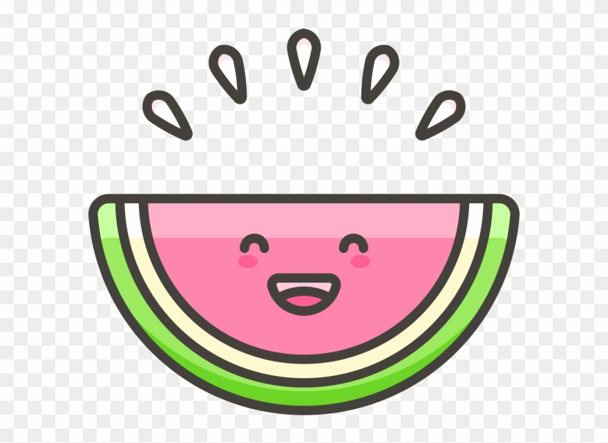 Watermelon Emoji Icon - Kumpulan Icon Png Lucu Clipart
