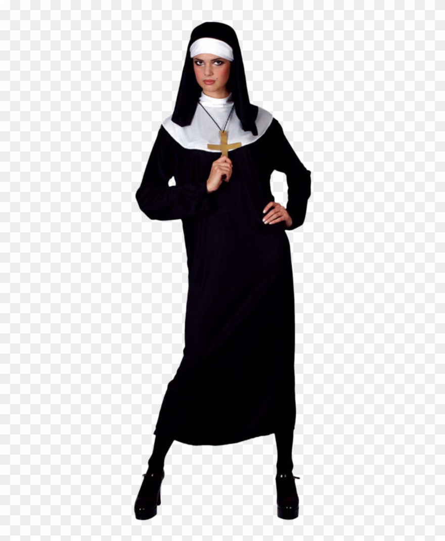 Naughty Nun Sexy Costume - Halloween Costume Nun Clipart