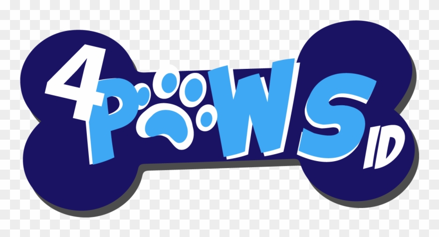 4paws Id Pet Identity Tag Logo Clipart