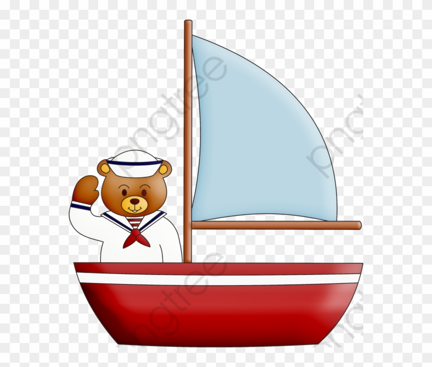 Boat Clipart Ferry - Cartoon Sailor Ship Png Transparent Png