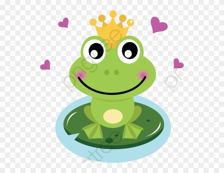 Cute Frog Prince - Frog Cute Cartoon Clipart