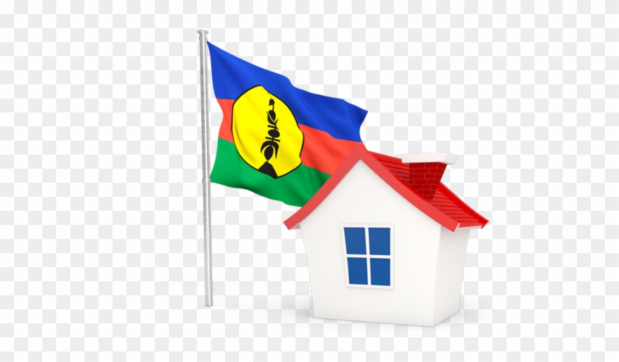 Download Flag Icon Of New Caledonia At Png Format - Casa Con Bandera De Mexico Clipart