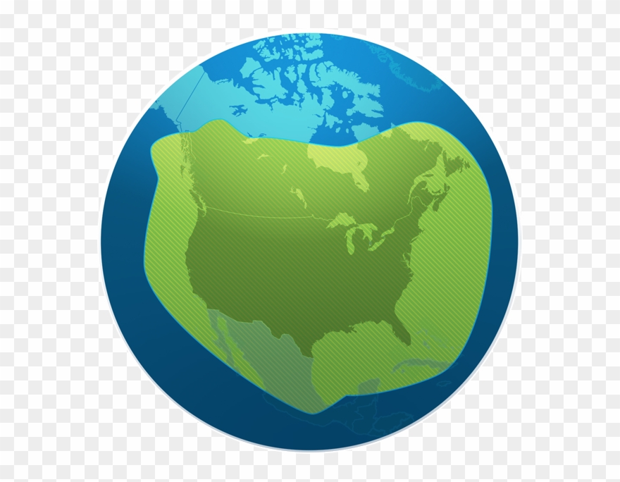 Weather Satellite Png Transparent Images - Siriusxm Satellite Coverage Map Clipart