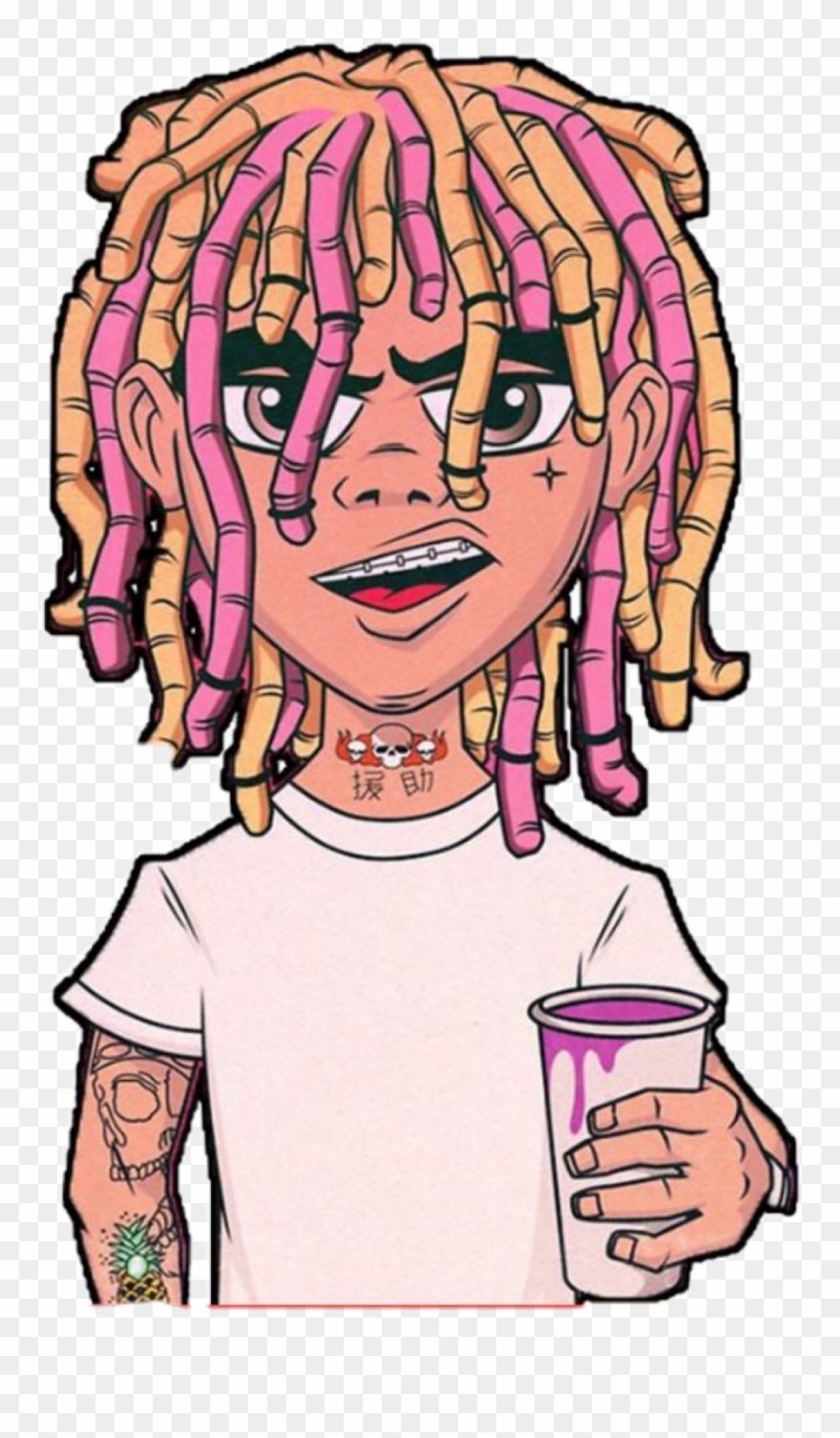 #lilpump #lilpumpsticker #esketit #soundcloud #interesting - Lil Pump Anime Esketit Clipart