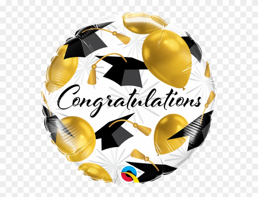 Congratulations Gold Balloons - Qualatex 82283 Clipart
