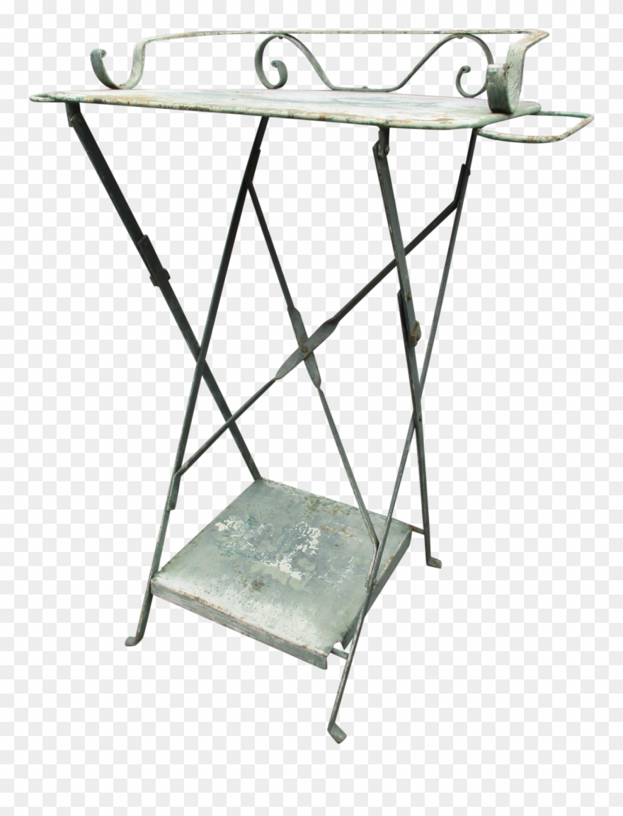 Metal Washstand Folding Side Table European Wash - Outdoor Tables Clipart