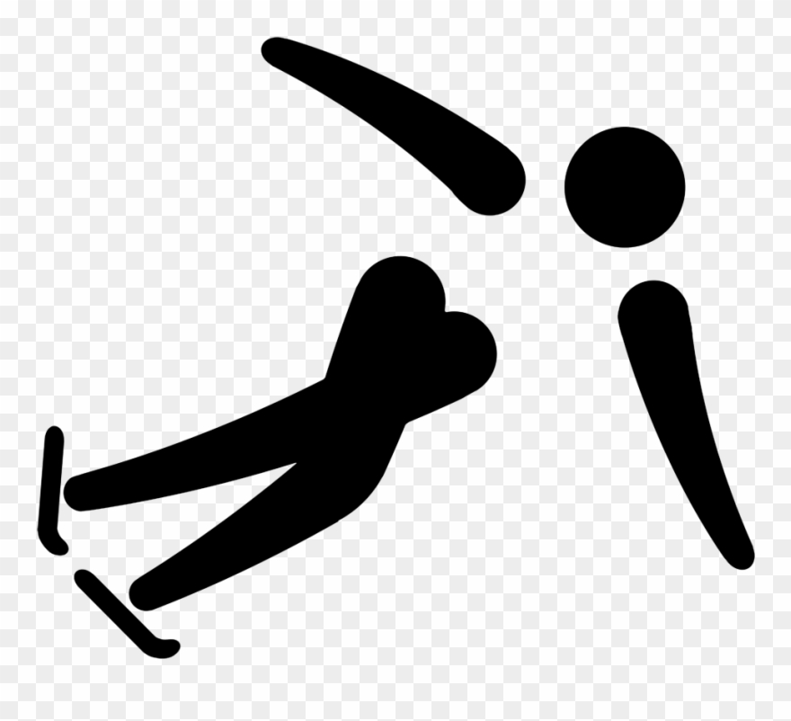Short Track Speed Skating Clipart