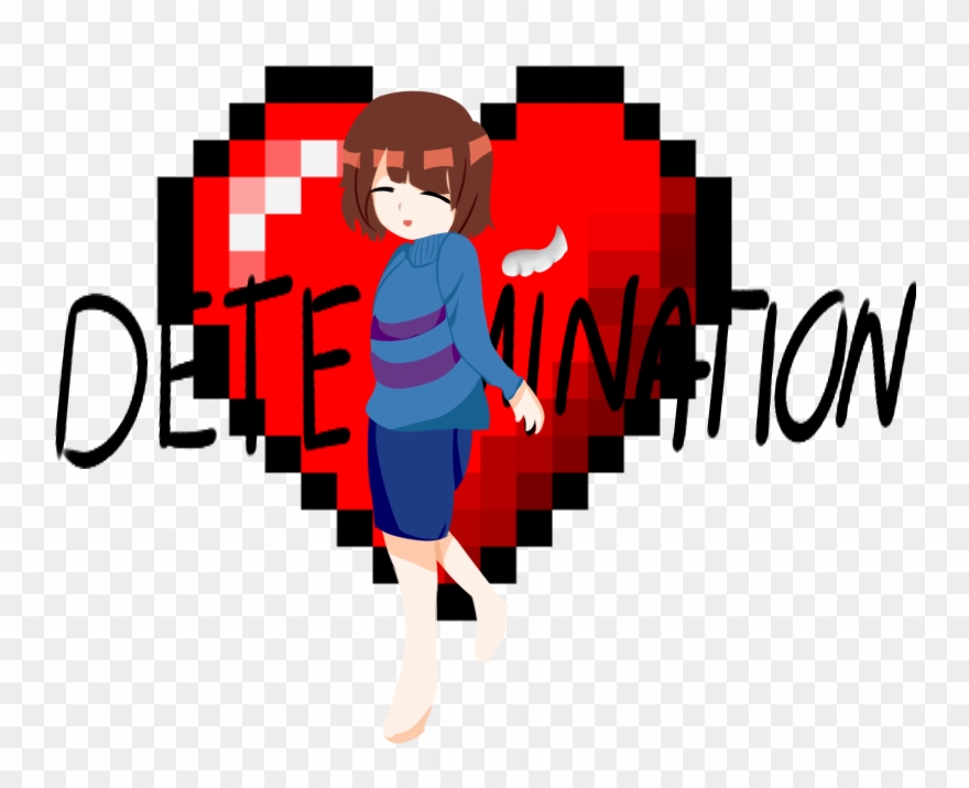 Your Is Filled With Frisk By Amiakemi - Coeur Minecraft Pixel Art Clipart