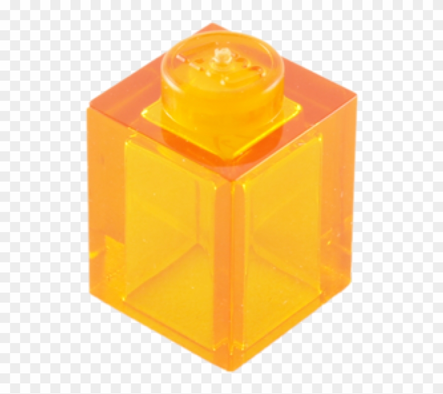 Legos Transparent Block - Transparent Orange Lego Brick Clipart