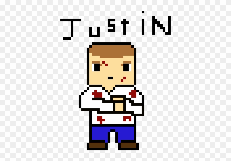 Justin - Dibujos De John Cena Pixelado Clipart