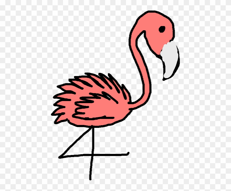 Flamingo - Drawing Copy - Greater Flamingo Clipart