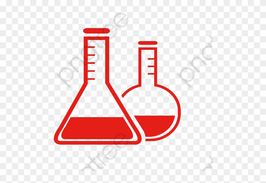 Beaker Clipart Red - Laboratory - Png Download