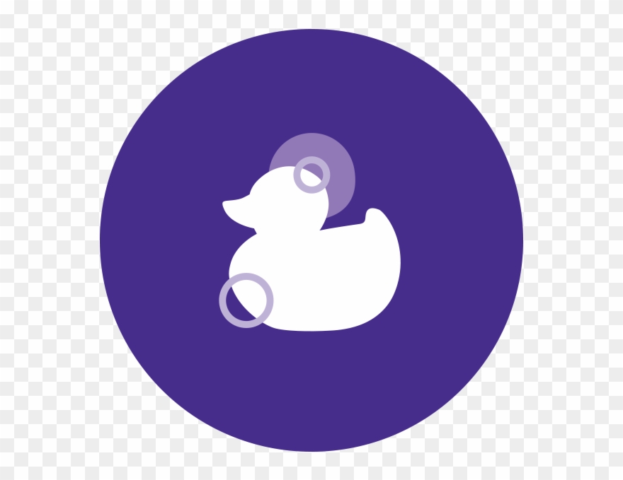 Johnson's® Baby Bedtime Routine Warm Bath Duck Icon - Duck Clipart