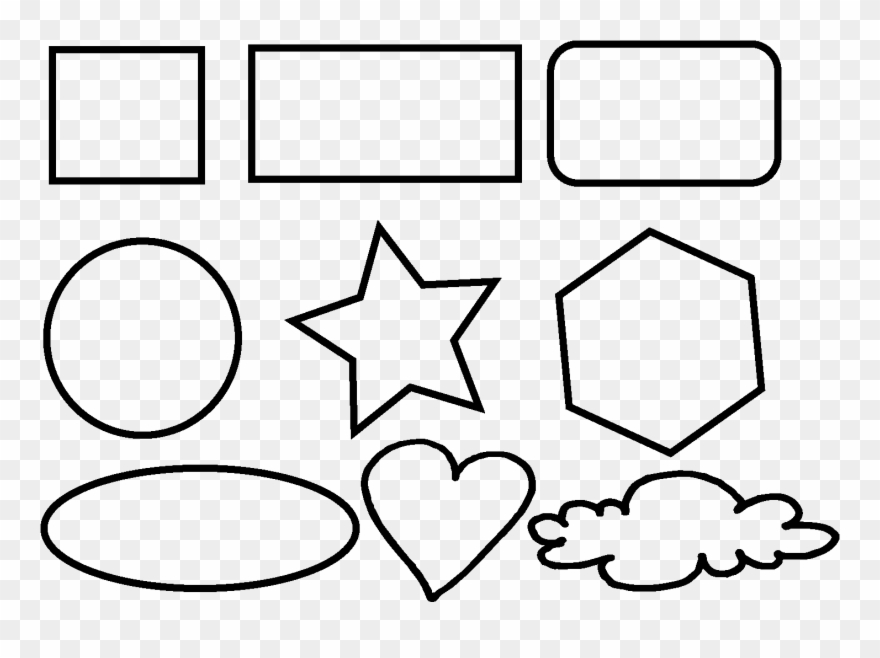Basic Shapes Png - Shapes Doodles Png Clipart
