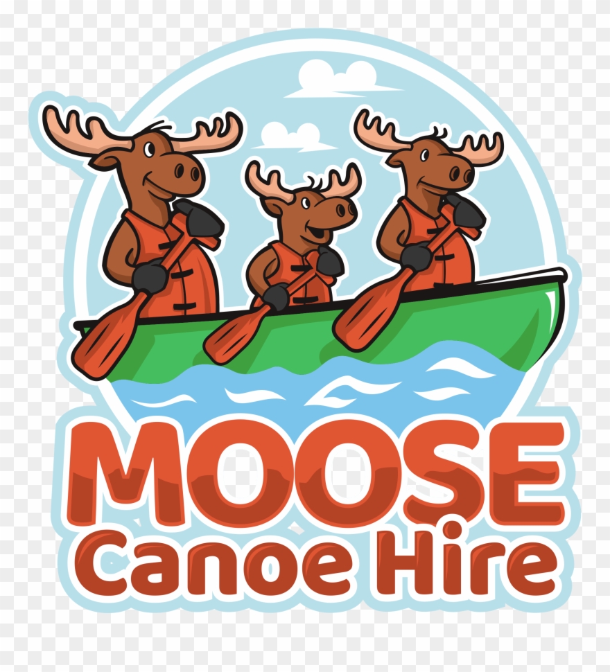 Moose Canoe & Sup Hire Marlow - Cartoon Clipart