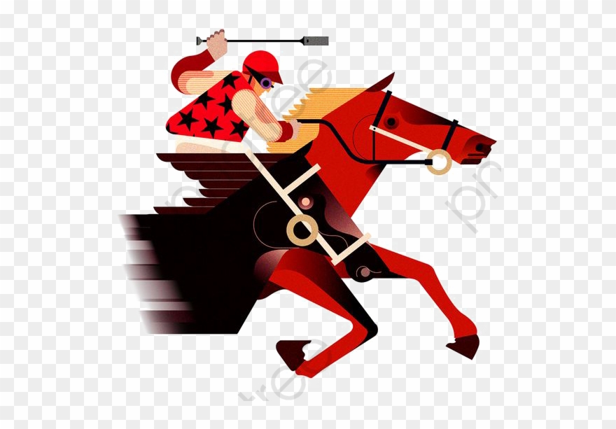 Horse Racing Race Track Clipart Cartoon - Carrera De Cintas A Caballo Png Transparent Png