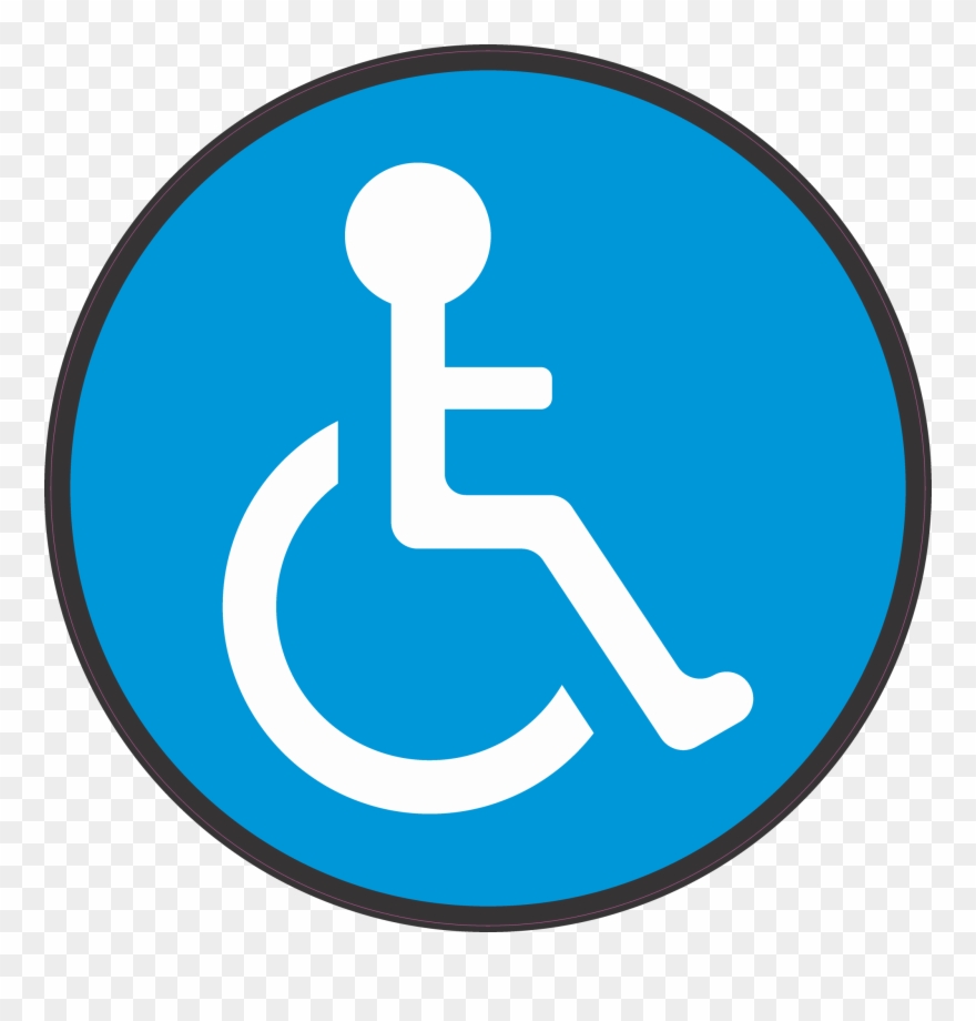 Handicap Floor Mark - Disability Clipart