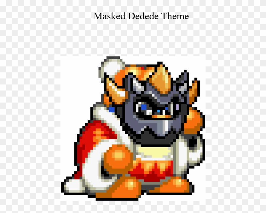 Masked Dedede Theme Sheet Music 1 Of 11 Pages - Pixel Art Masked Dedede Clipart